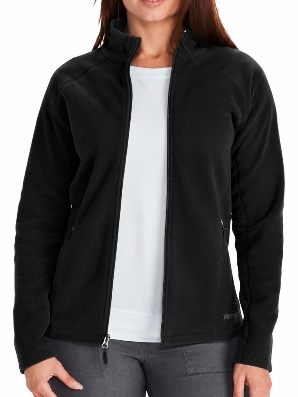 Marmot Rocklin Women’s Fill Zip Black Jacket NWT